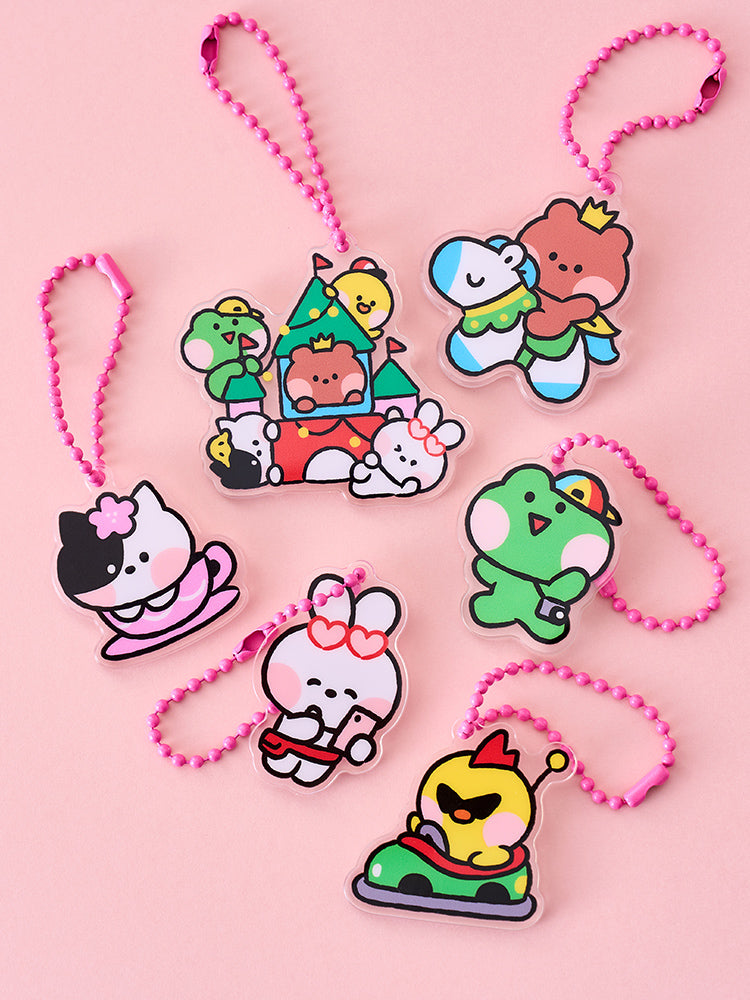 minini ランダムアクリルキーリング(THEME PARK) LINE FRIENDS