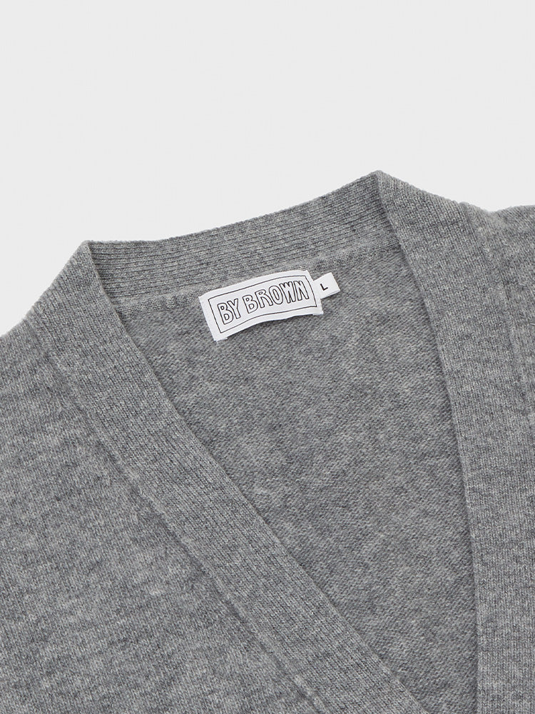 カーディガン グレー(BY BROWN) ブラウン