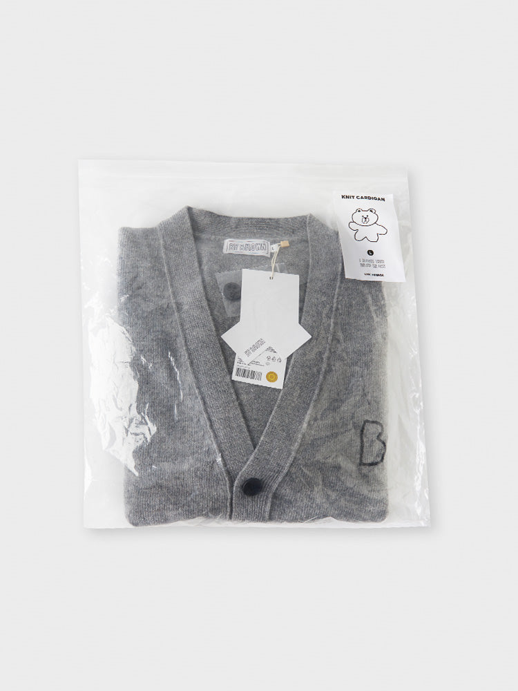カーディガン グレー(BY BROWN) ブラウン