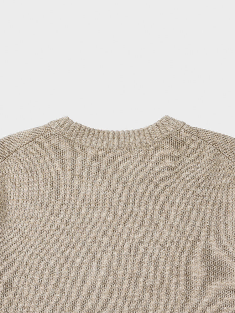 ドローイングニット ベージュ(BY BROWN) ブラウン