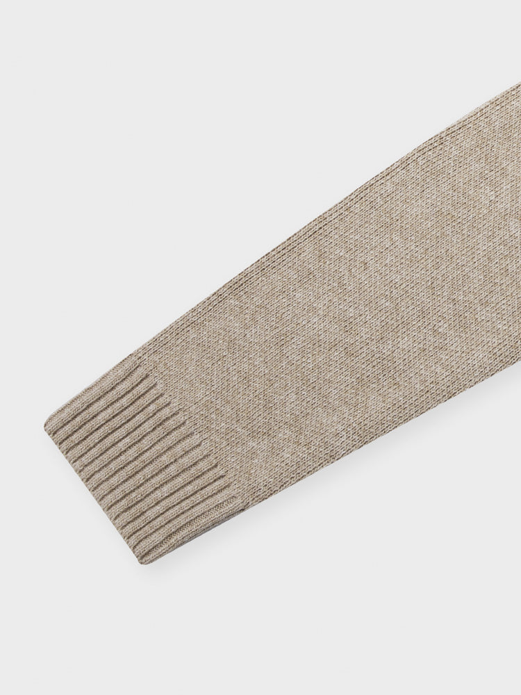 ドローイングニット ベージュ(BY BROWN) ブラウン