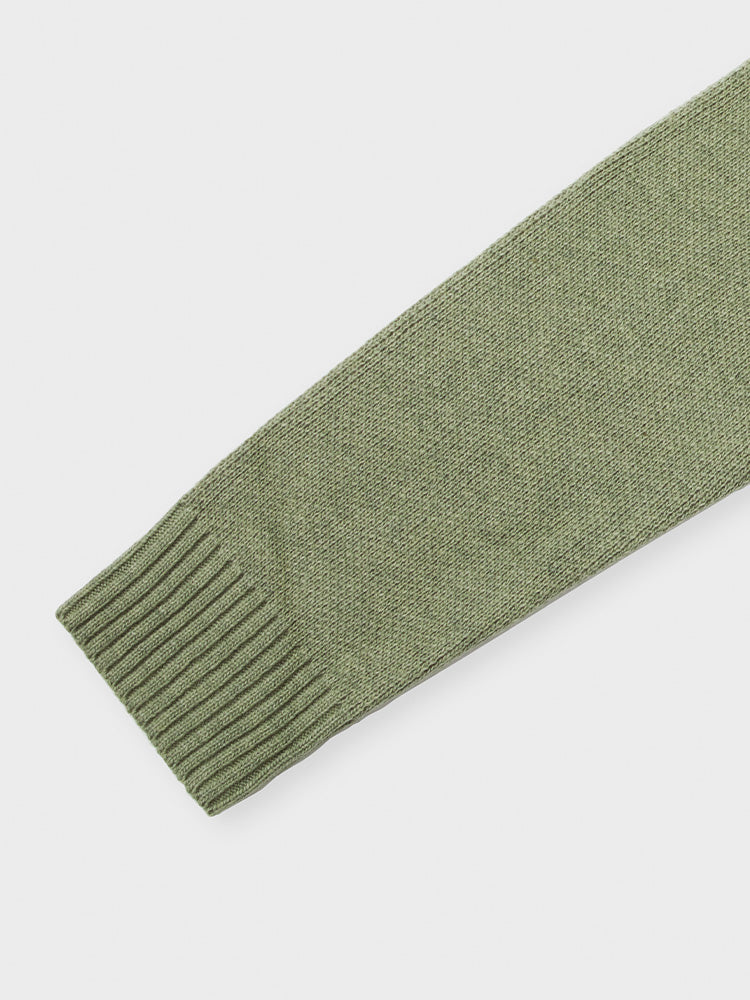 ドローイングニット グリーン(BY BROWN) ブラウン