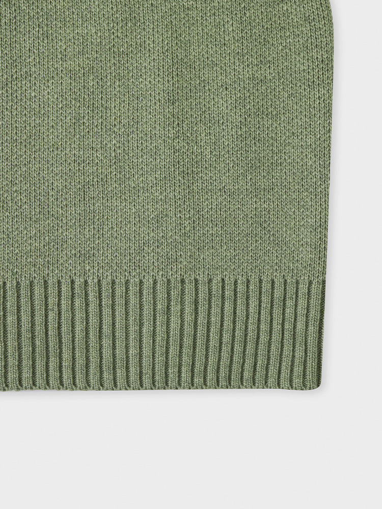 ドローイングニット グリーン(BY BROWN) ブラウン