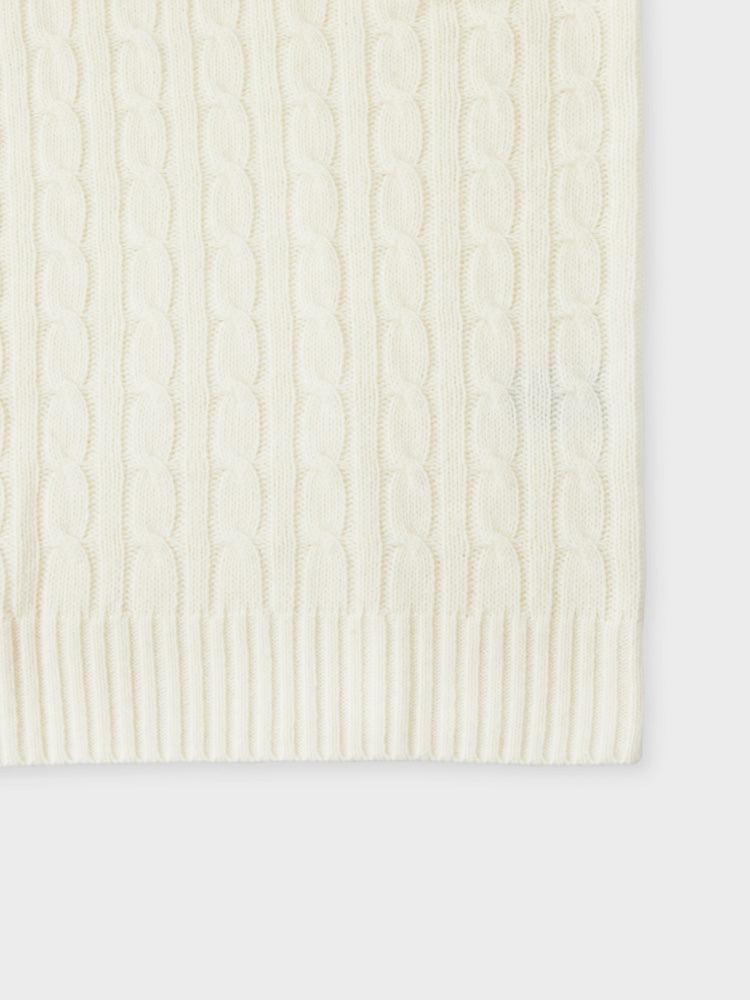 ニットベスト アイボリー(BY BROWN) ブラウン