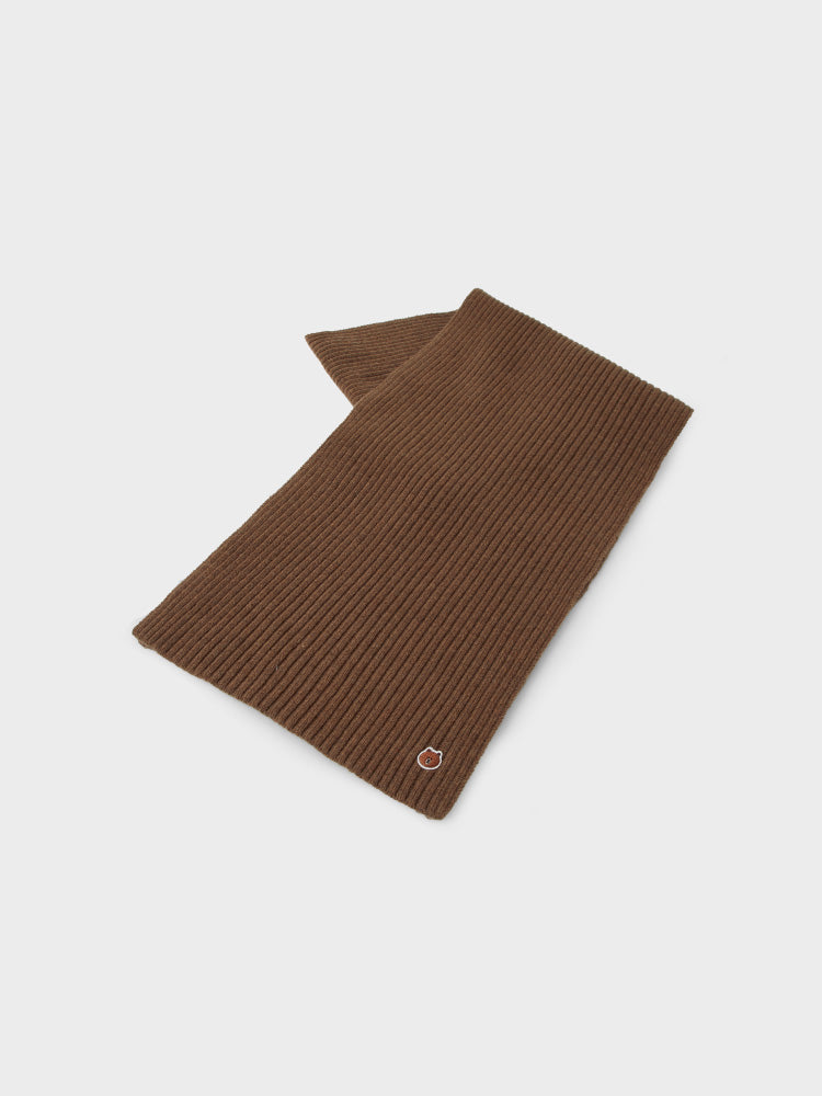 ショートマフラー ブラウン(BY BROWN) ブラウン