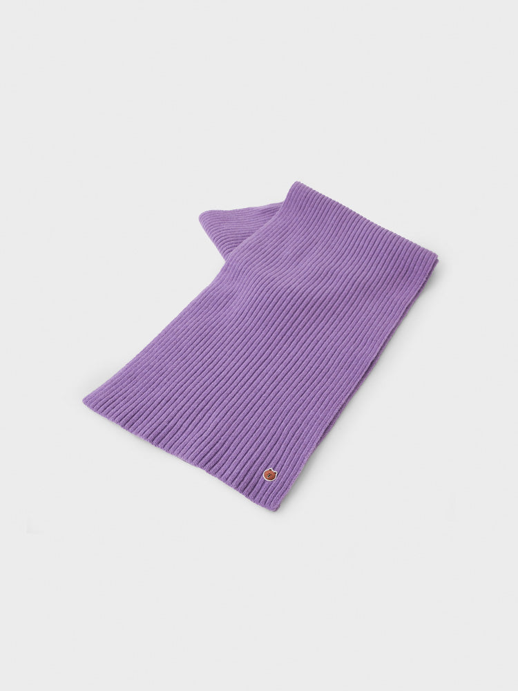 ショートマフラー パープル(BY BROWN) ブラウン