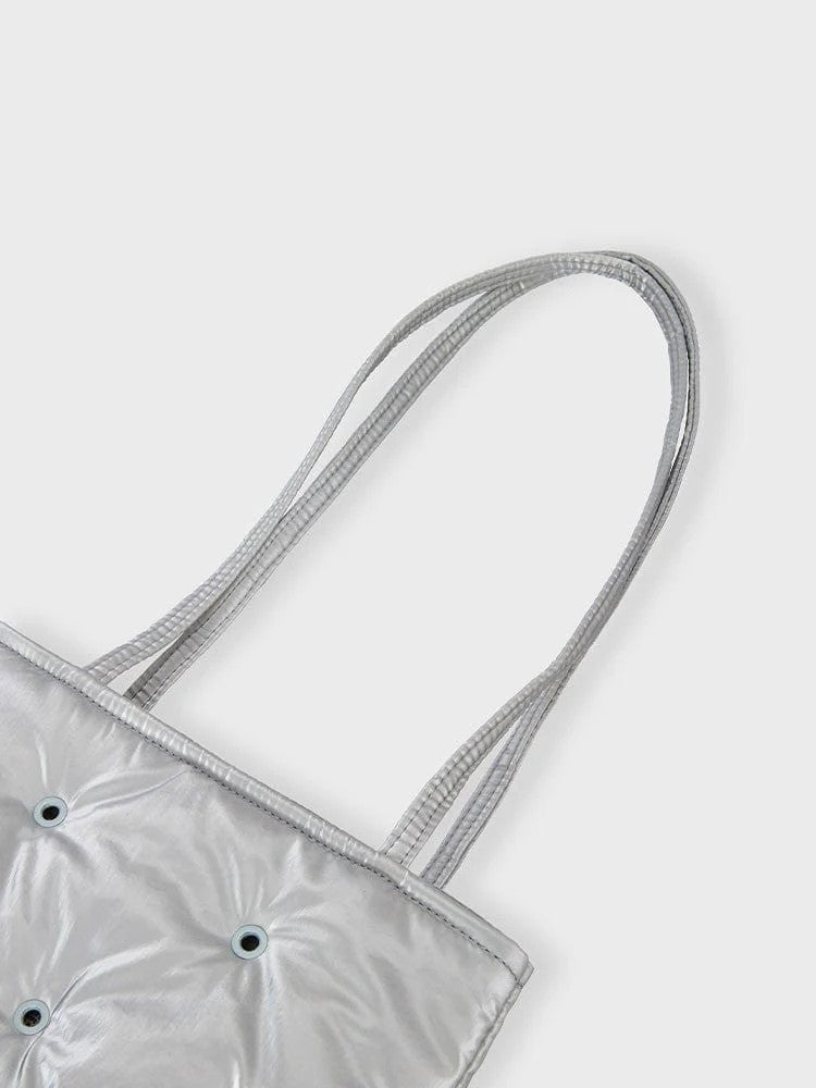 COLLER ビスケットショルダーバッグ シルバー