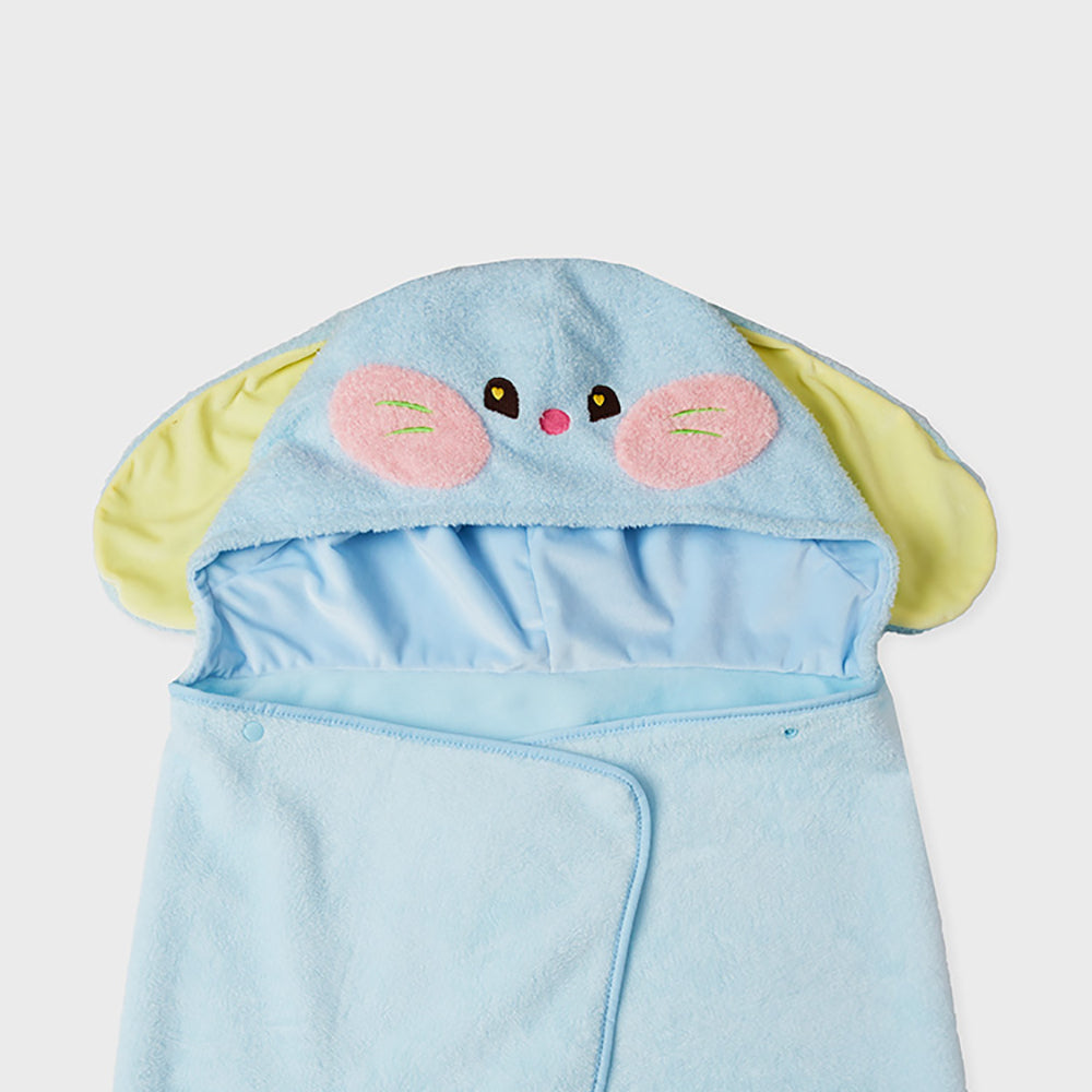 bunini フーディブランケット (BLUE)