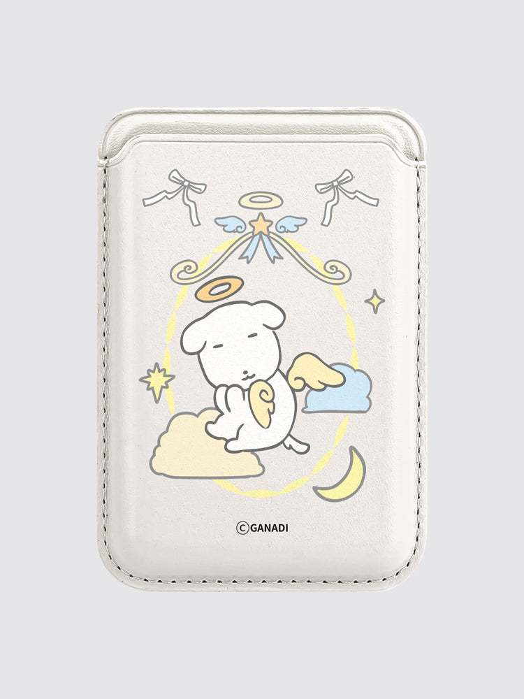 【期間限定販売】MagSafe レザーカードケース(ラブリー天使) GANADI