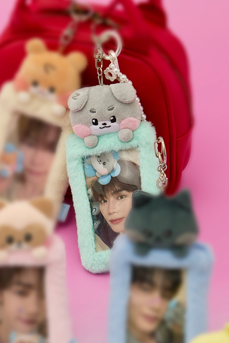 zeroni ぬいぐるみフォトホルダーキーリング(HOME PARTY) gunini